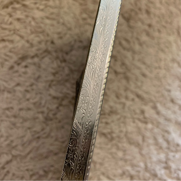 Metallic silver ornate picture frame - Picture 3 of 5